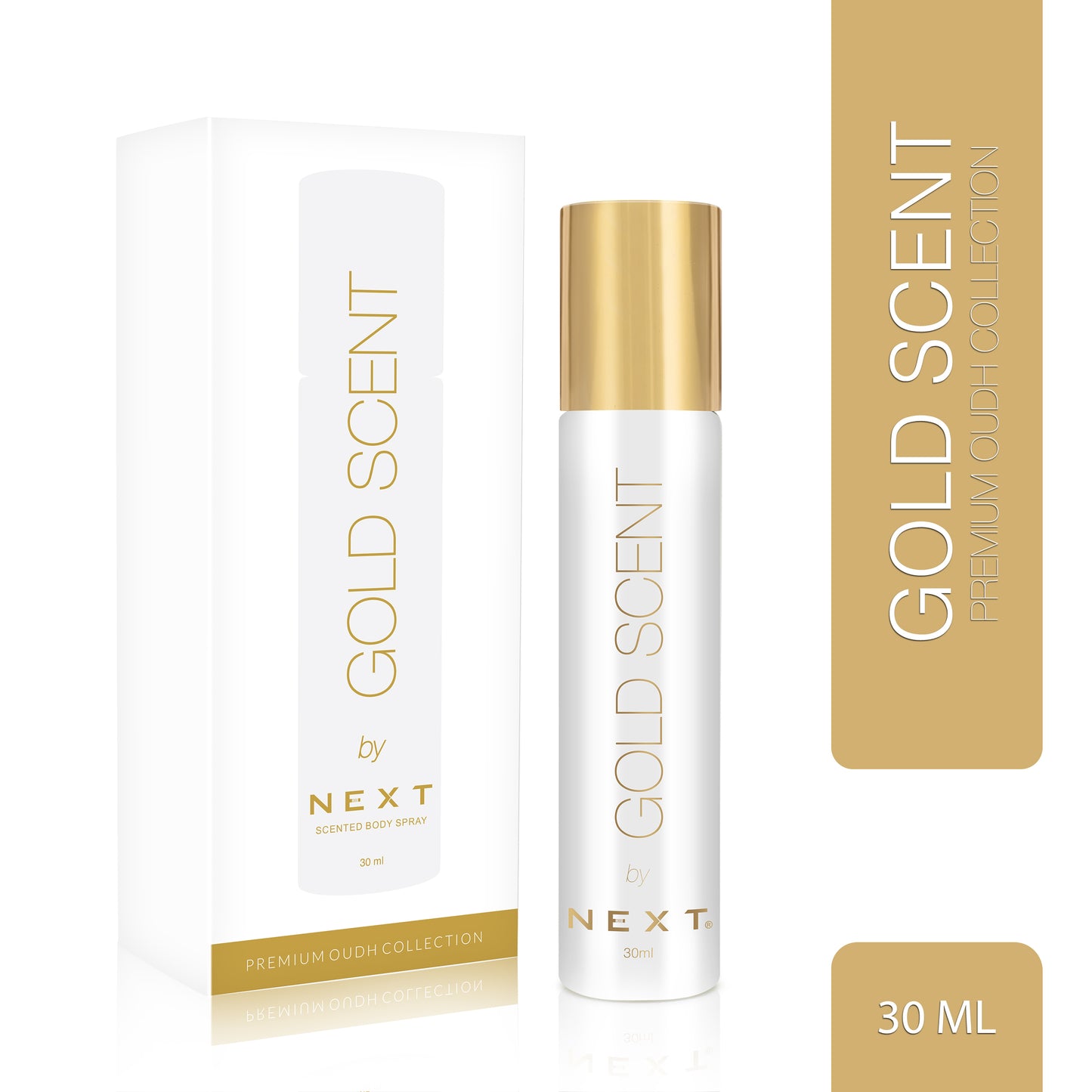 Next combo pack of 3 Luxury Oudh Fragrances - Gold Scent | Arabian Scent| Silver Scent - 30ML EACH