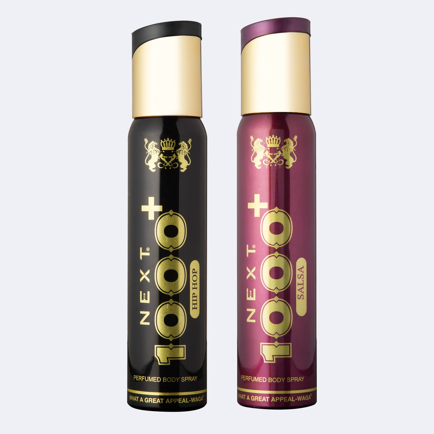 Next 1000+ Hiphop & 1000 + Salsa Perfumed Body Spray 2 x 150ml each