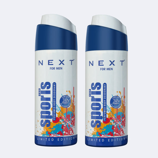 Next Combo set of 2 Sports Perfumed Body Deodorant -150ml each