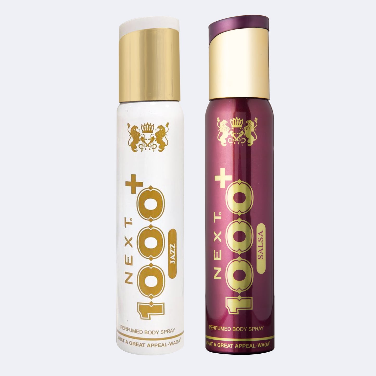 Next 1000+ Jazz & 1000 + Salsa Perfumed Body Spray 2 x 150ml each
