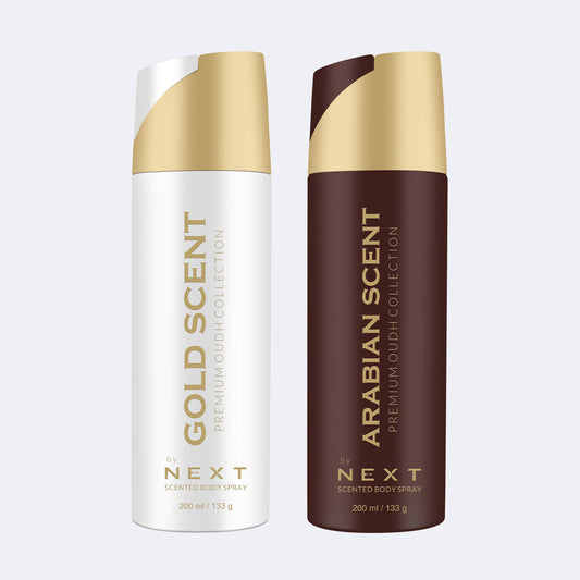NEXT Pack of 2 Deodorants - GOLD and Arabian Scent - 200ml Each