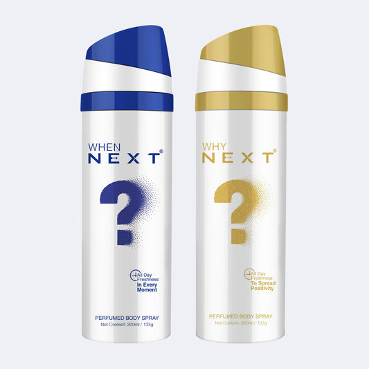 Next When ? & Why ? Long lasting perfume body spray for men & women – 200ml Each ( New Edition )