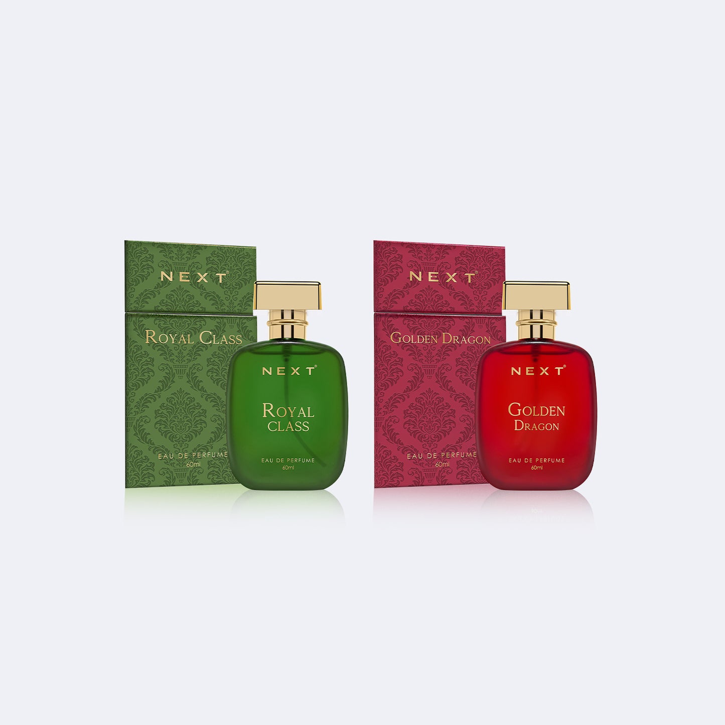 Next Luxury Combo Pack of 2 Perfume -Golden Dragon & Royal Class - 60ml Each