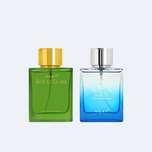 Next combo pack of 2 perfume Royal Class & Men in Blue | Long Lasting - 100ml each