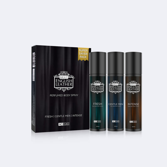 NEXT English Leather No Gas Deodorants ( Fresh, Intense and Gentle Men -120ml each)