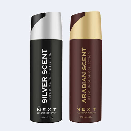 NEXT Pack of 2 Deodorants - Silver and Arabian Scent - 200ml Each