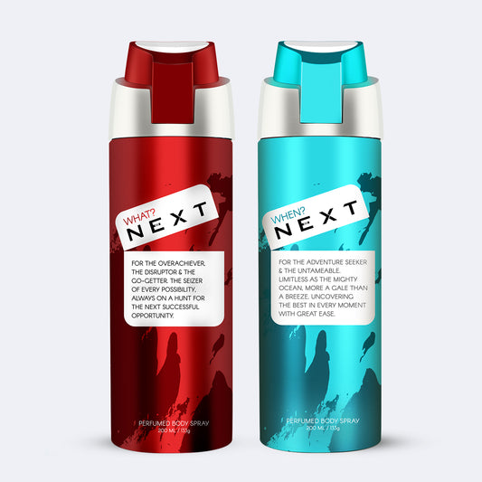Pack of 2 Deodorants -What? and When? - 200ml Each