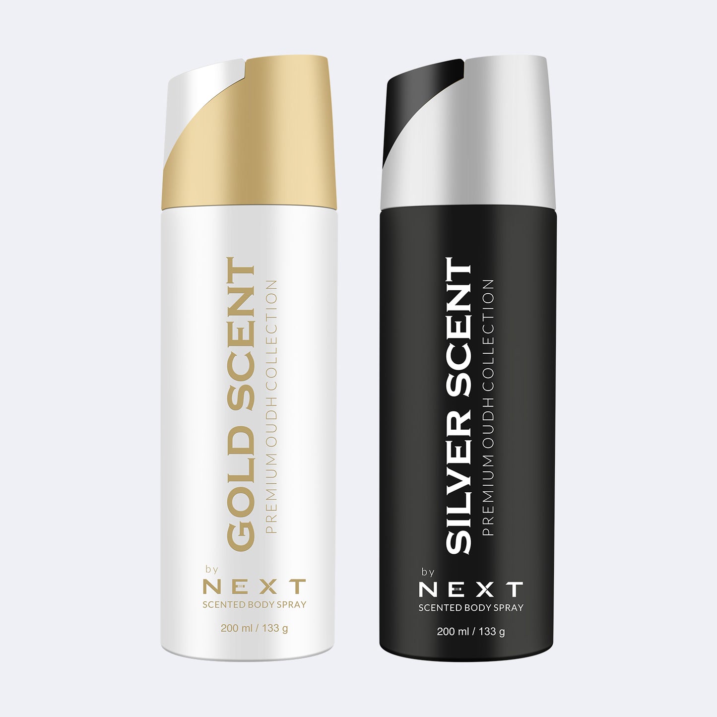 NEXT Pack of 2 Deodorants - Gold and Silver Scent - 200ml Each